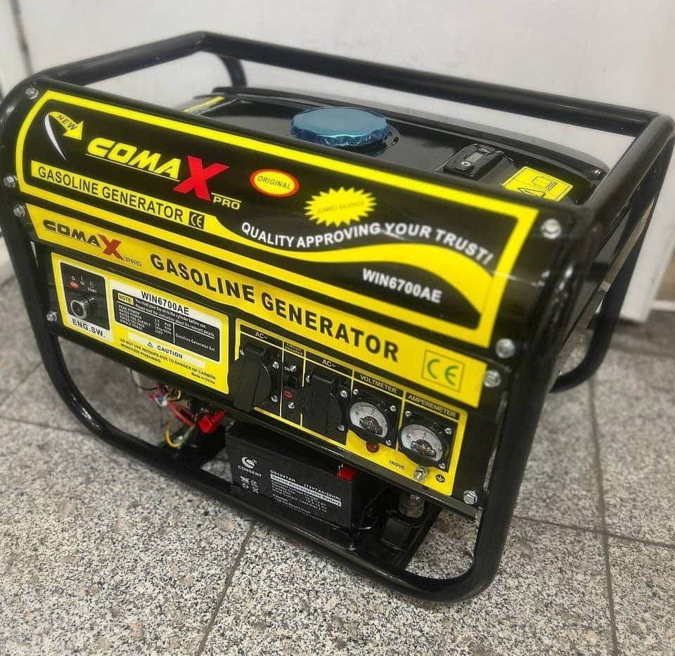 موتور برق 3.8 کیلووات بنزینی تک فاز هندلی کوماکس مدل WIN6700AN - تصویر 1