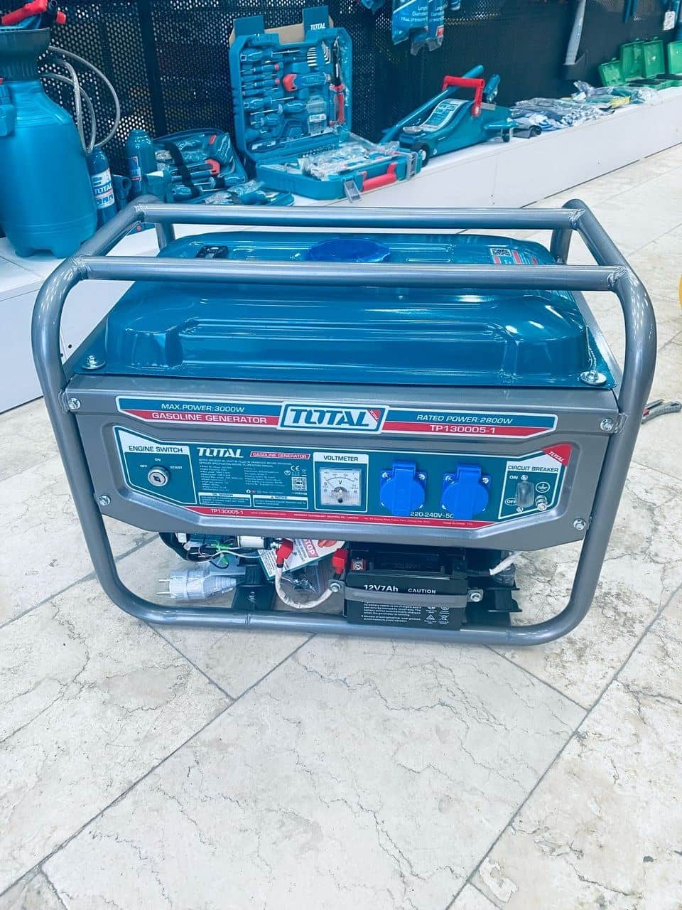 موتور برق 3 کیلووات بنزینی تک فاز استارتی توتال مدل TP130005-1 - تصویر 3