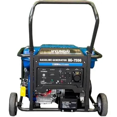 موتور برق 7.5 کیلووات بنزینی تکفاز استارتی هیوندای مدل HG7556 - تصویر 2