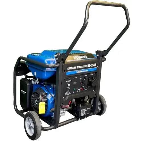 موتور برق 7.5 کیلووات بنزینی تکفاز استارتی هیوندای مدل HG7556 - تصویر 3