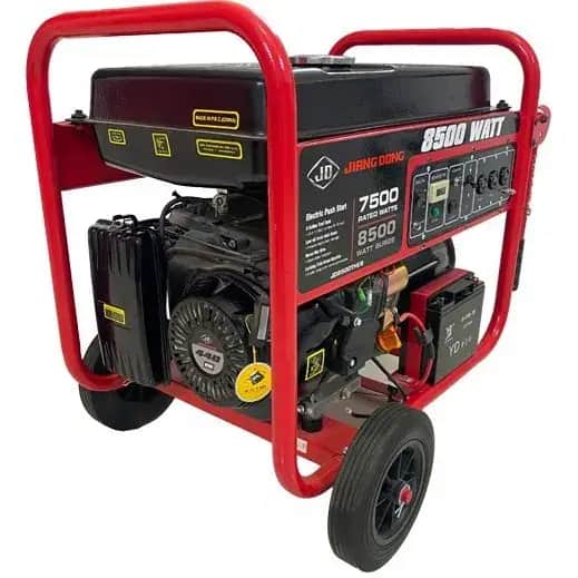 موتور برق ۸.۵ کیلووات تک فاز بنزینی استارتی تابلو دار جیانگ دانگ مدل JD8500THEB - تصویر 2