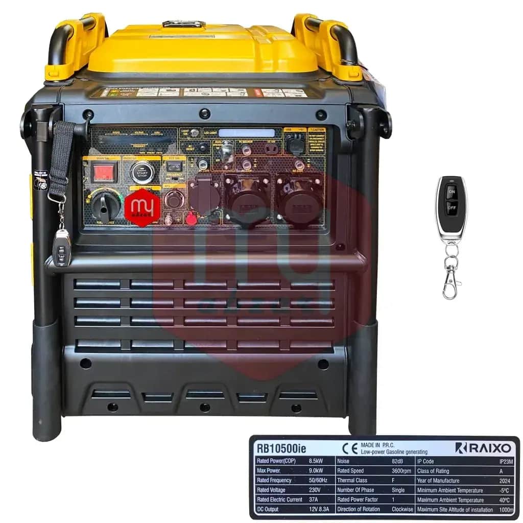 موتور برق ۹ کیلووات سایلنت سه گانه سوز ریموت استارت راکسیو مدل RB10500ie - تصویر 2