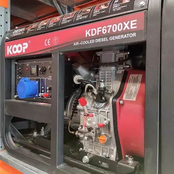 موتور برق ۴.۵ کیلو وات تک فاز دیزلی استارتی کوپ مدل KDF6700XE - تصویر 2