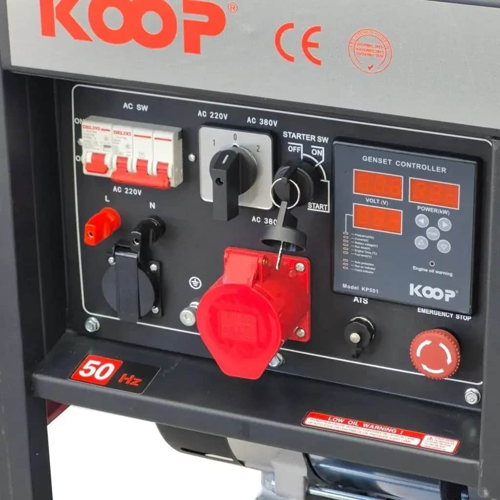 موتور برق 16 کیلووات تک فاز و سه فاز استارتی دیزلی کوپ  KDF23500 XE-3D - تصویر 2