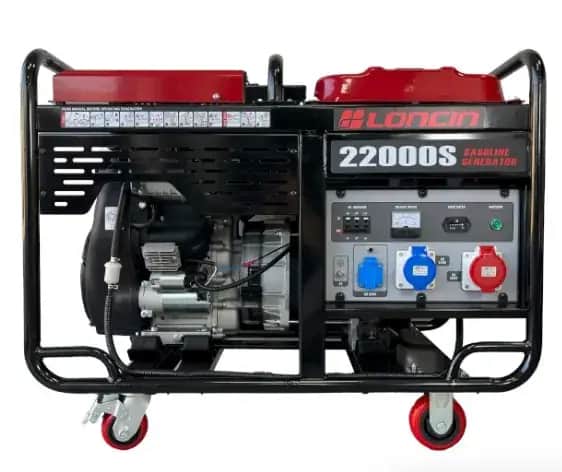 موتور برق  15 کیلووات بنزینی سه فاز استارتی لانسین مدل LC22000S - تصویر 1