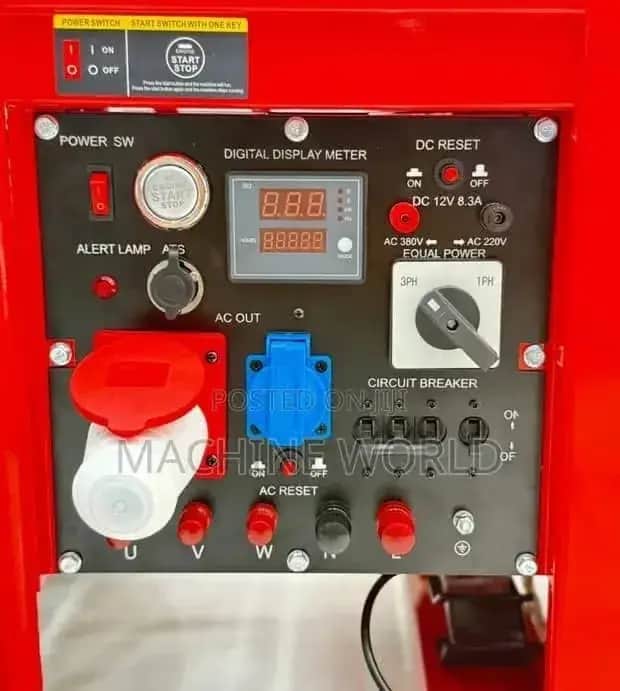 موتور برق 12 کیلووات بنزینی سه فاز ریموت استارت ایزی پاورمدل JT16500E2 - تصویر 2
