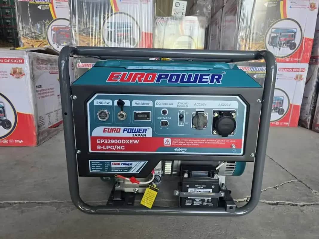 موتور برق ۱۲ کیلووات سه گانه سوز تک فاز استارتی  یورو پاور مدل EP32900DXEW - تصویر 1
