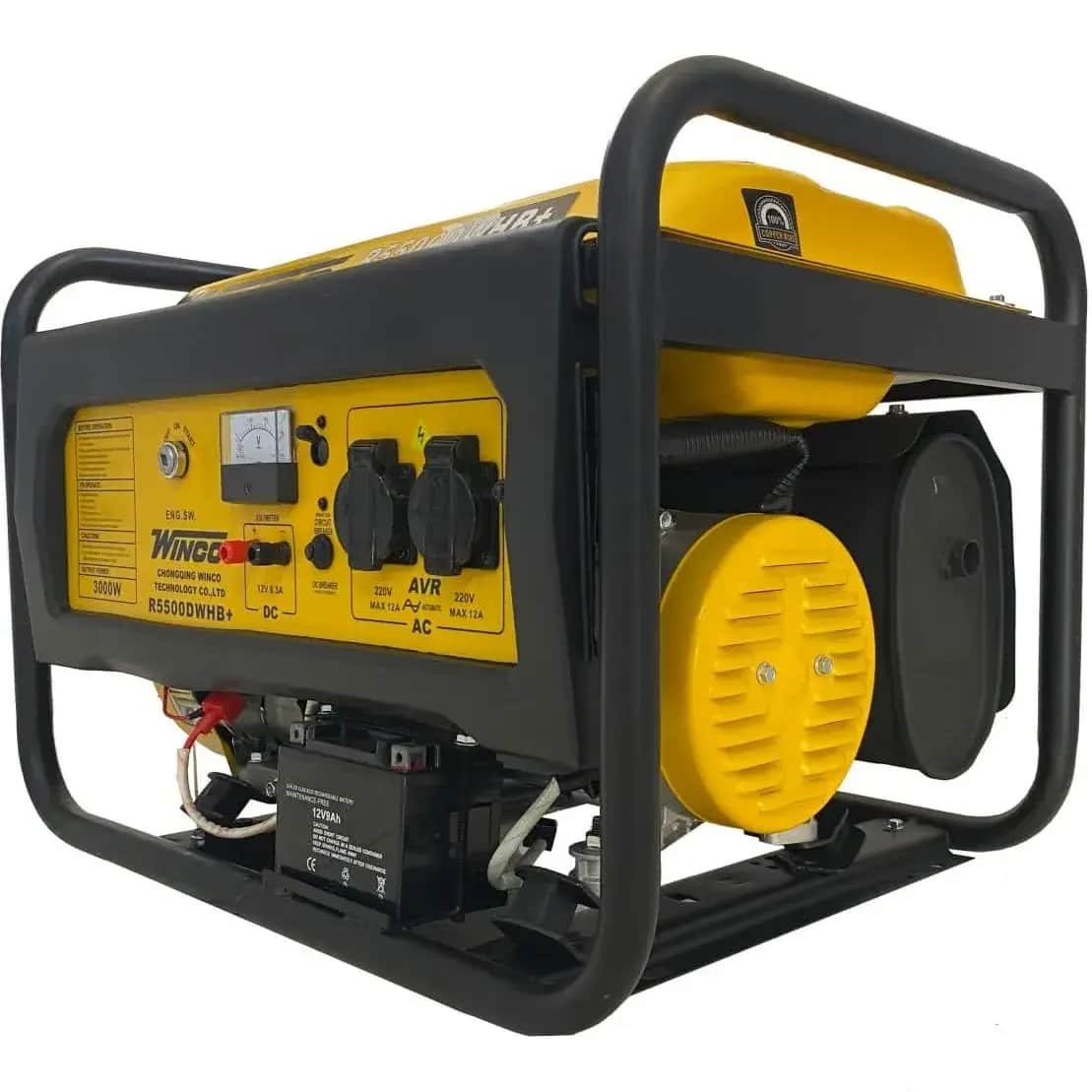 موتور برق 3 کیلووات بنزینی  تکفاز استارتی وینکو مدل +R5500DWHB - تصویر 2