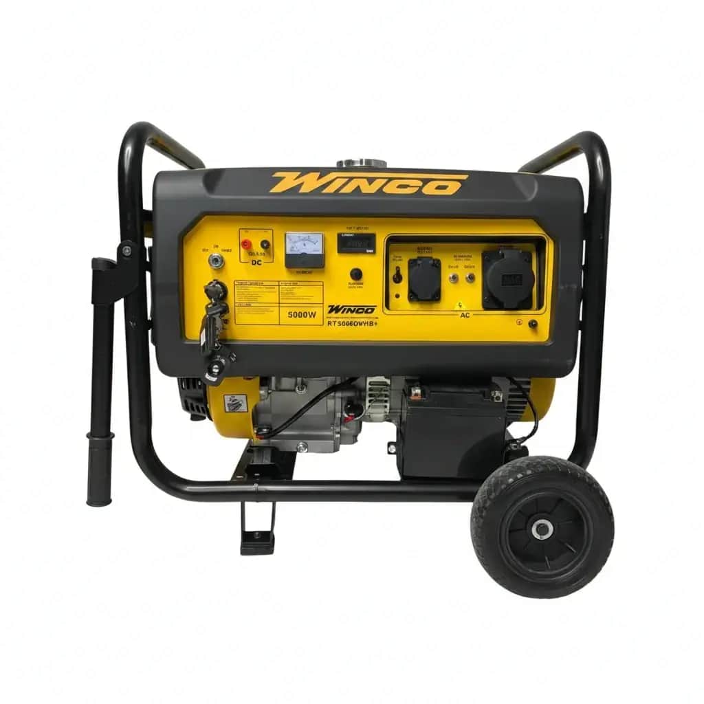 موتور برق ۵.۵ کیلووات بنزینی تک فاز ریموت استارت وینکو مدل R7500DWHB+ATS - تصویر 1