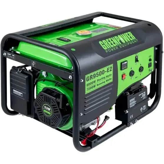 موتور برق 8.5 کیلووات تک فاز استارتی بنزینی گرین پاور مدل GR9500-E2 - تصویر 2