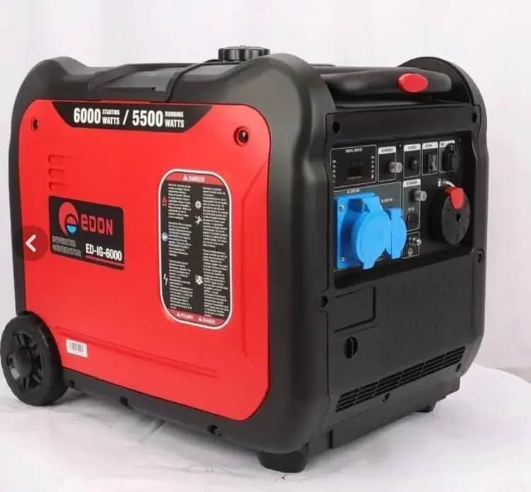 موتور برق ۶ کیلووات سایلنت بنزینی استارتی ادون مدل ED-IG-6000 - تصویر 1