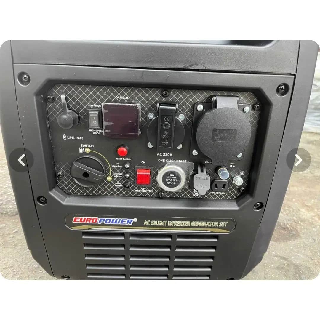 موتور برق ۸.۵ کیلووات بنزینی سایلنت تک فاز ریموت استارت اینورتر یورو پاور مدل EP9700S - تصویر 3