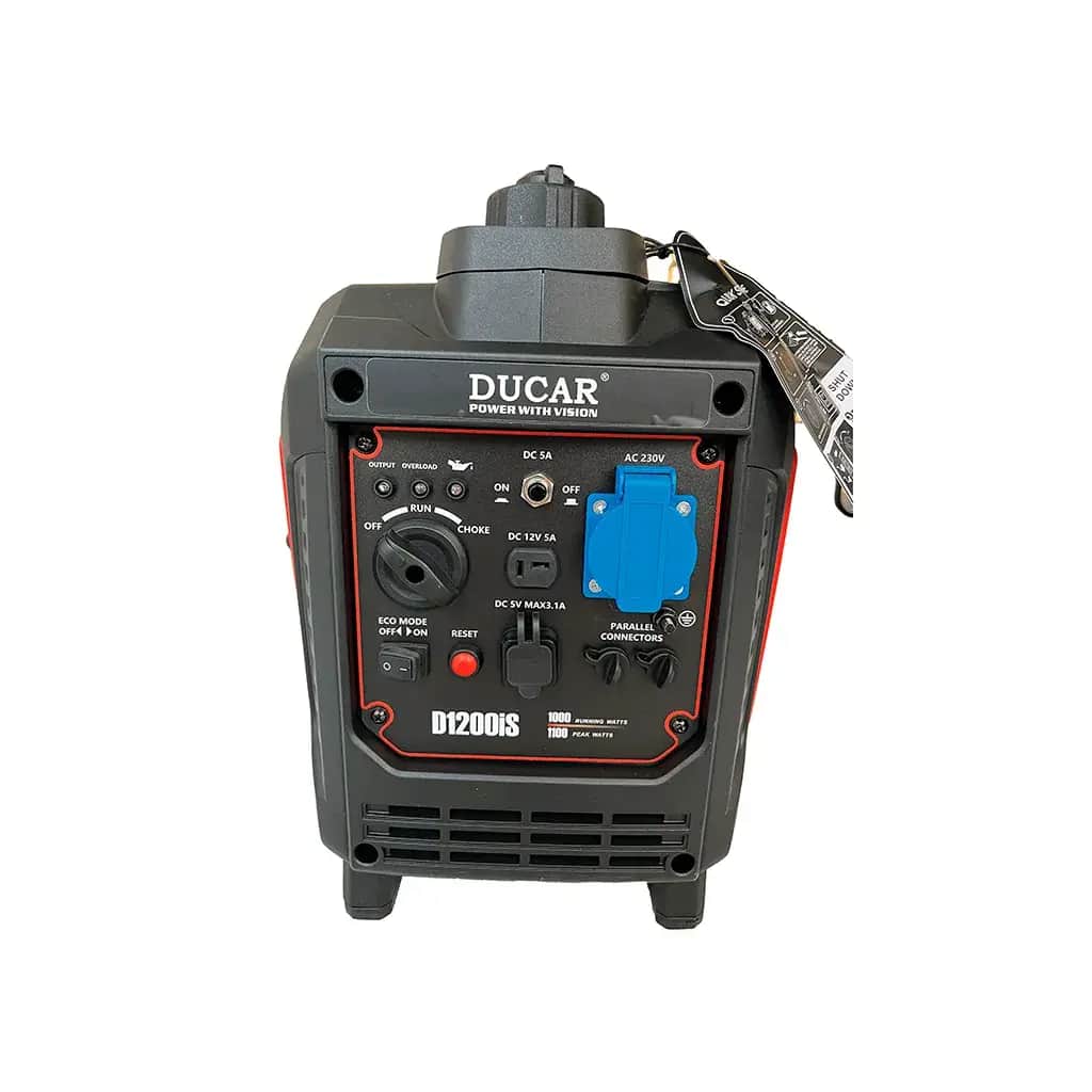 موتور برق  1 کیلوات اینورتری هندلی بنزینی دوکار  D1200iS - تصویر 1