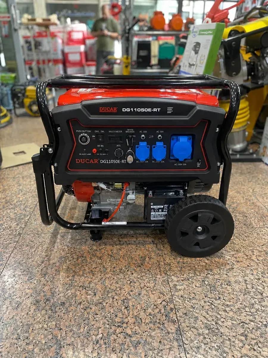 موتور برق  8.5 کیلووات سه فاز تکفاز بنزینی ریموت دار  دوکار مدل DG11050E-RT - تصویر 1