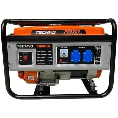 موتور برق 3 کیلووات بنزینی تکفاز هندلی تکنو مدل PR5800 - تصویر 1