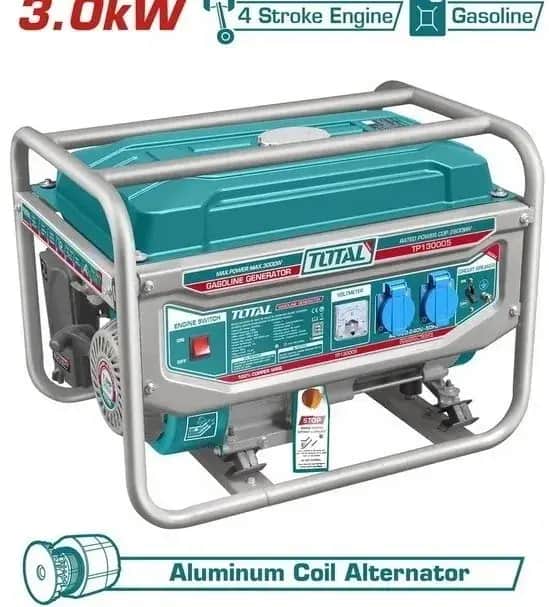 موتور برق ۳ کیلو وات بنزینی هندلی توتال مدل TP130005 - تصویر 1