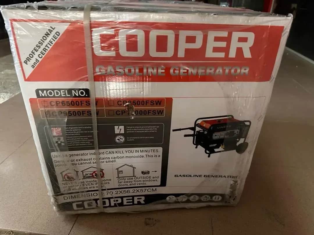 موتور برق ۸.۵ کیلووات بنزینی تکفاز ریموت استارت کوپر مدل CP9500FSW - تصویر 3