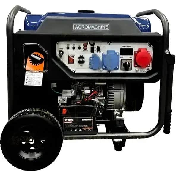 موتور برق ۱۱ کیلووات بنزینی سه فاز  استارتی  آگرو مدل AG15000IEDG-R - تصویر 1