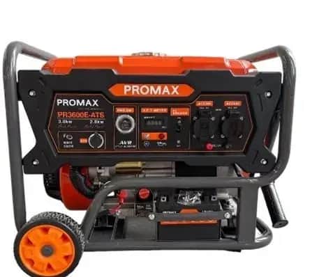 موتور برق 3 کیلووات بنزینی تک‌فاز هندلی پرومکس مدل PR3600E_ATS - تصویر 1