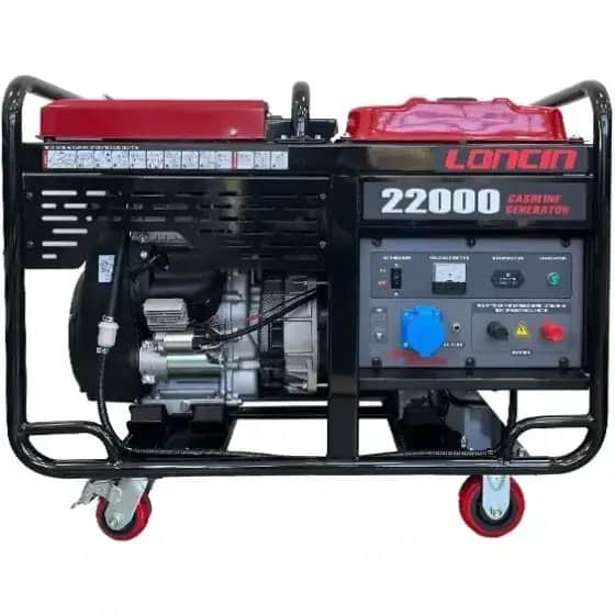 موتور برق 15 کیلووات بنزینی تک فاز استارتی لانسین مدل LC22000 - تصویر 1