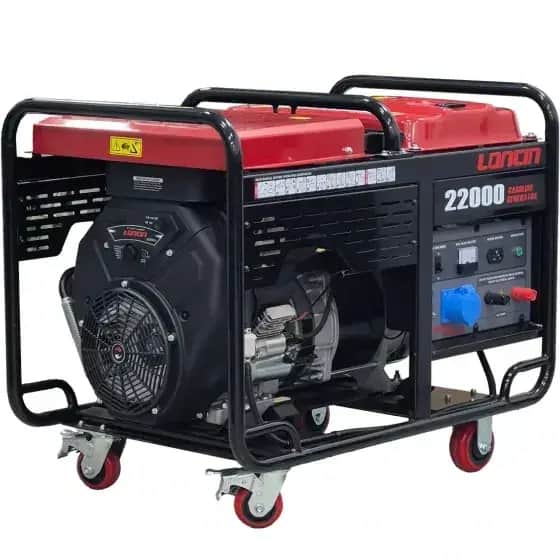 موتور برق 15 کیلووات بنزینی تک فاز استارتی لانسین مدل LC22000 - تصویر 2