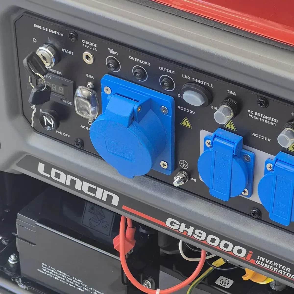 موتور برق بنزینی لانسین مدل GH9000i ظرفیت ۹ کیلووات تک فاز - تصویر 2