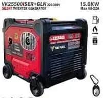 موتور برق  ۱۵ کیلووات سه گانه سوز سایلنت سه فاز ریموت استارت واکسون مدل VK25500iSER+GLN - تصویر 2