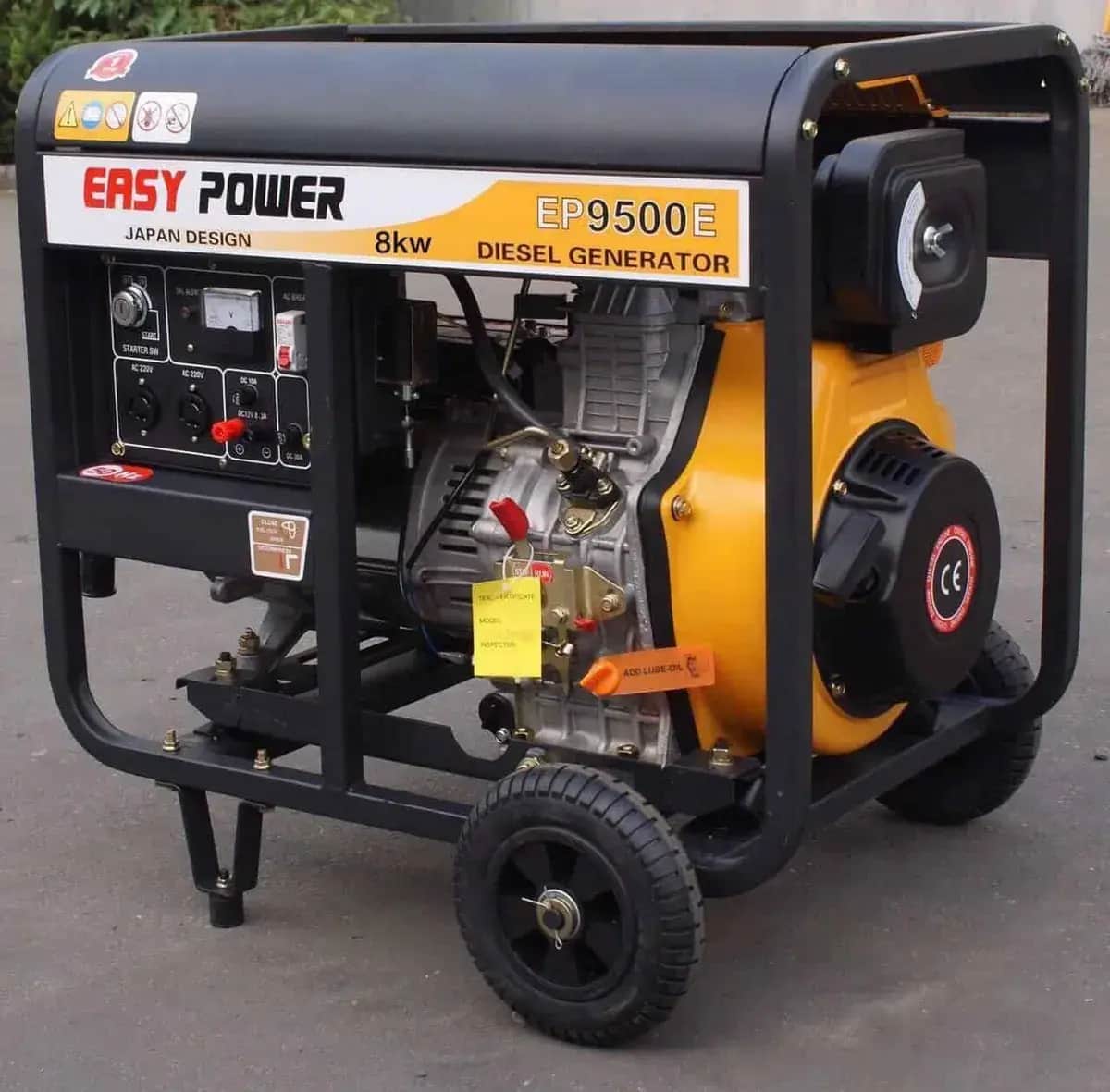 موتور برق 8 کیلووات دیزلی تک فاز استارتی ایزی پاور مدل EP9500E - تصویر 1