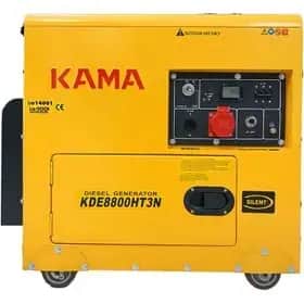 موتور برق  ۶.۵ کیلووات دیزلی سایلنت تک فاز استارتی کاما مدل KDE8800HTN - تصویر 1