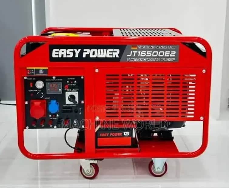 موتور برق 12 کیلووات بنزینی سه فاز ریموت استارت ایزی پاورمدل JT16500E2 - تصویر 1