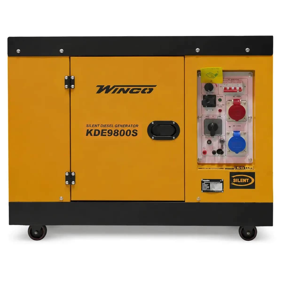 موتوربرق 10 کیلووات دیزلی سایلنت سه فاز ریموت ایستارت وینکو مدل KDE19800S+ATS - تصویر 1