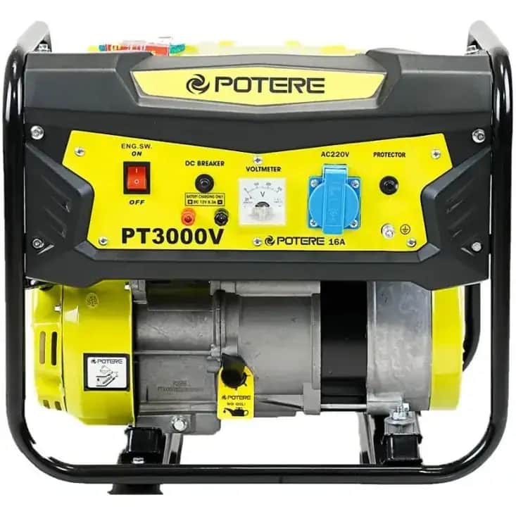 موتور برق ۱.۲ کیلو وات بنزینی تکفاز هندلی پوتر مدل PT3000V