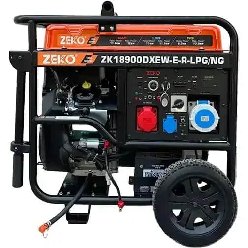 موتور برق ۱۵ کاوا سه گانه سه فاز ریموت استارت زیکو مدل ZK18900DWEW-E-R-LPG/NG - تصویر 1