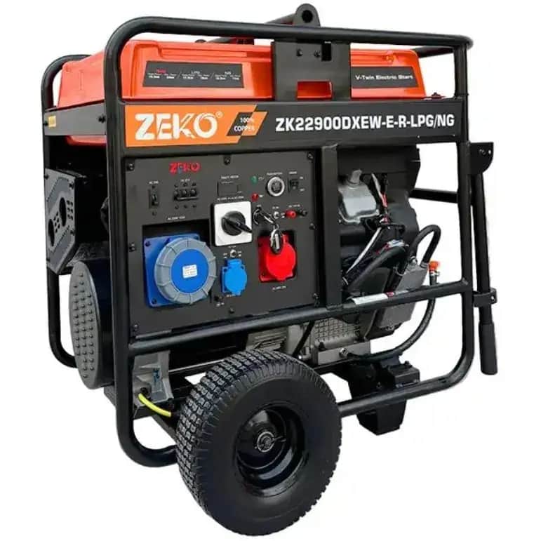 موتور برق ۲۲ کاوا سه گانه سوز سه فاز ریموت استارت مدل ZK22900DXEW-E-R-LPG/NG - تصویر 1
