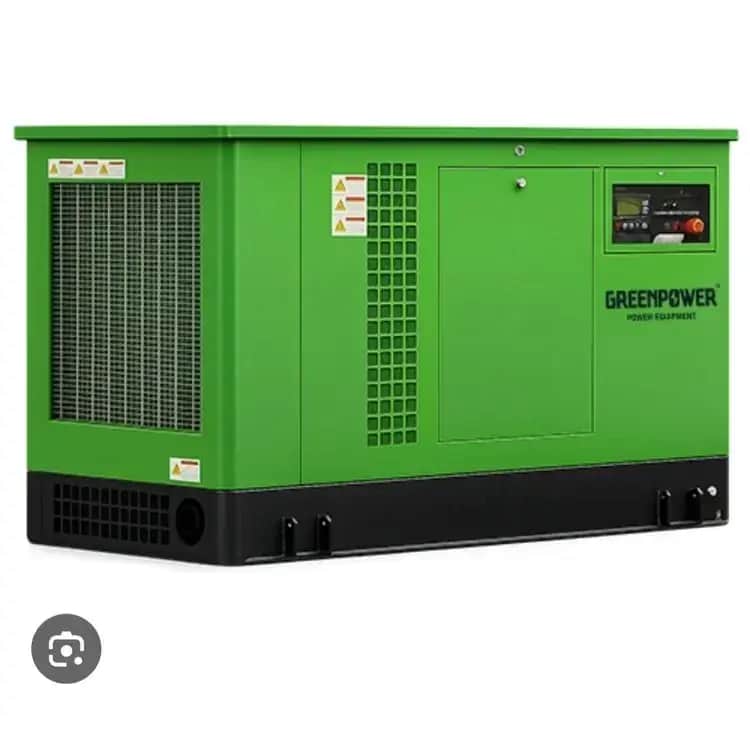 ژنراتور 35 کیلووات گازسوز سایلنت سه فاز استارتی گرین پاور مدل GP35 - تصویر 1