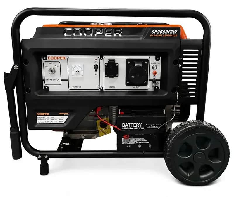موتور برق ۸.۵ کیلووات بنزینی تکفاز استارتی کوپر مدل CP9500FSW