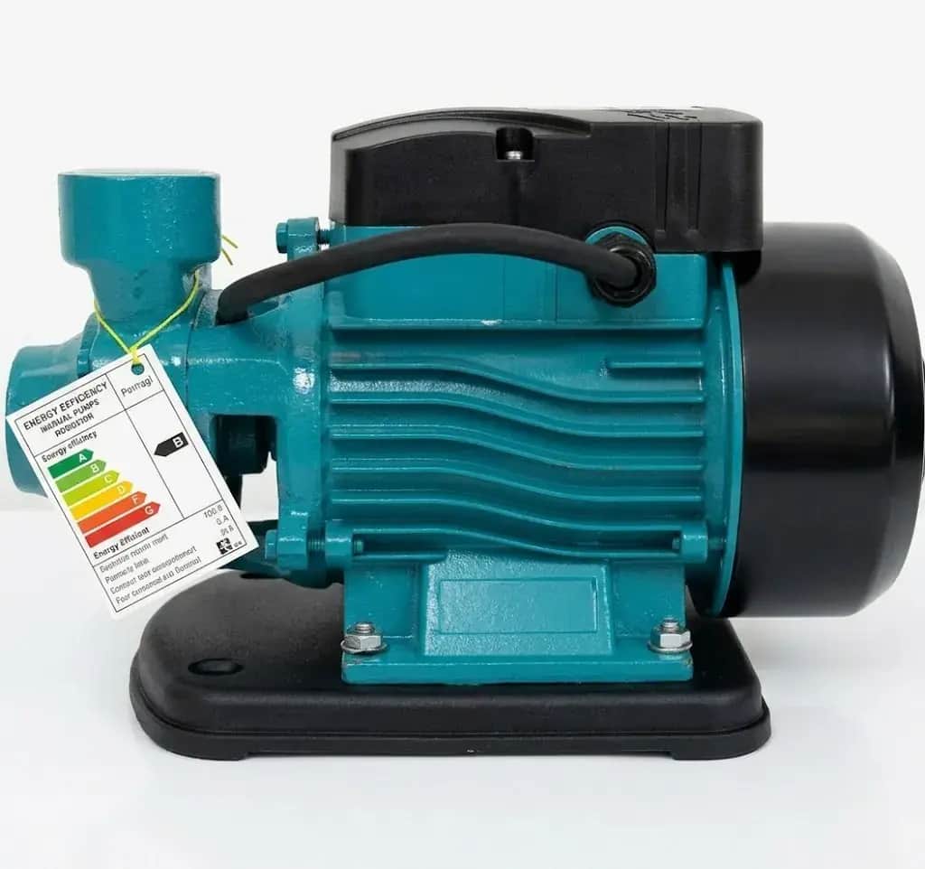پمپ آب نیم اسب محیطی سبز راین (برنجی) پایه پلاستیکی راین مدل QB60A - تصویر 1