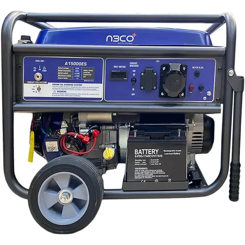 موتور برق ۸.۵ کیلووات بنزینی تک فاز بنزینی استارتی آبکو مدل A15000ES - تصویر 1