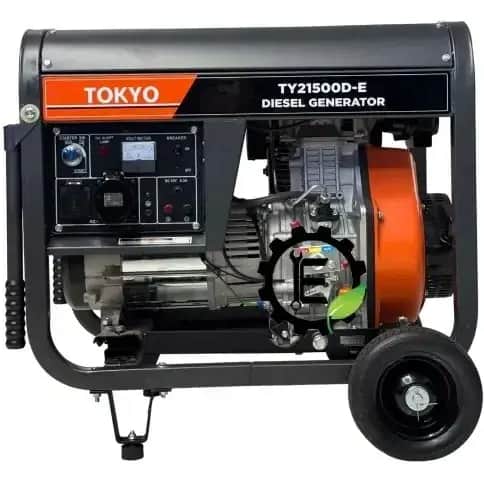 موتور برق ۸ کیلووات دیزلی تک فاز استارتی توکیو مدل TY21500D - تصویر 1