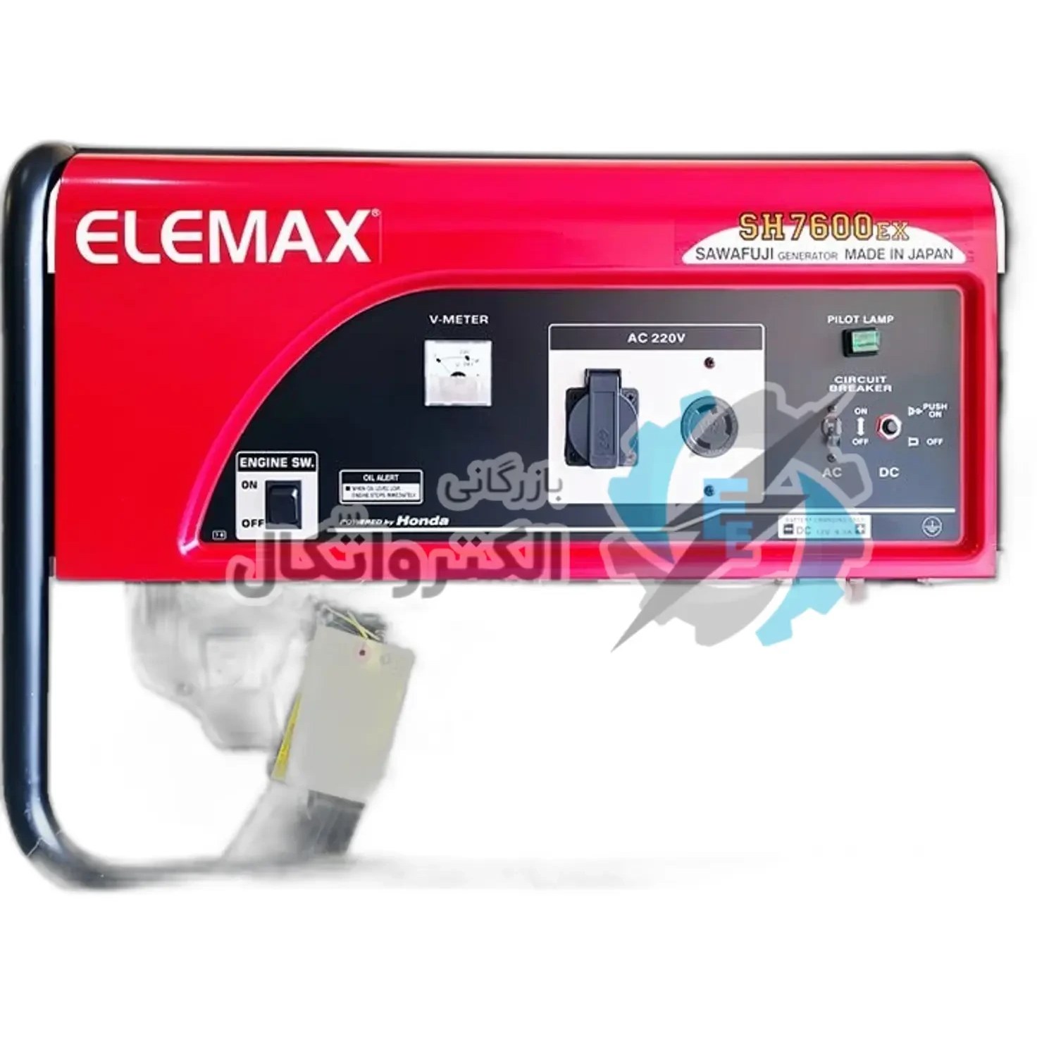موتور برق 6.5 کیلووات بنزینی تک فاز استارتی المکس مدل SH7600EX - تصویر 2