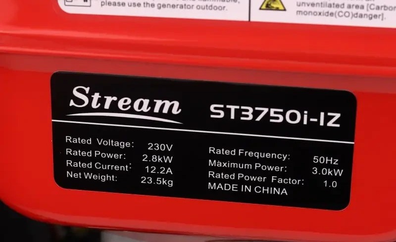 موتور برق بنزینی 3 کیلو وات اینورتری سبک و قابل حمل استریم مدل ST3750i-IZ - Image 4