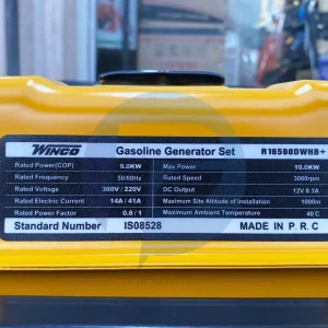 موتور برق ۱۰ کیلووات تکفاز سه فاز ریموت استارت وینکو مدل R16500DWHB