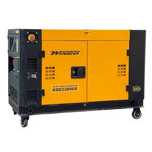 موتور برق دیزلی 22 کاوا (18 کیلووات) سه فاز تکفاز سایلنت ریموت استارت وینکو مدل KDE22800S