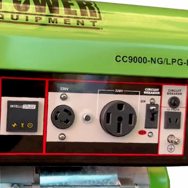 موتور برق 8.5 کیلووات تک فاز استارتی گازسوز گرین پاور مدل cc9000-NG/LPG - Image 4