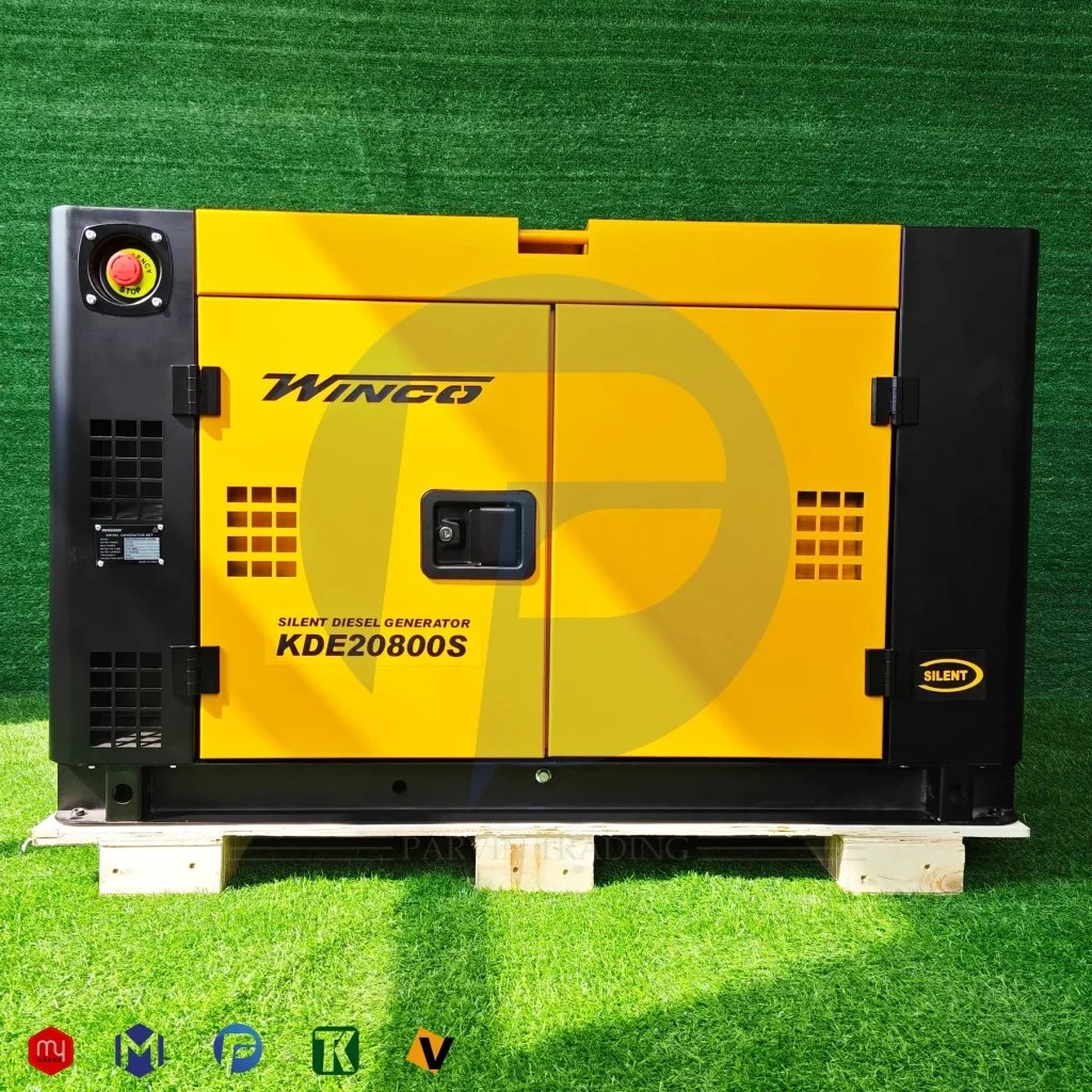 موتور برق ۲۰ کاوا تک فاز و سه فاز دیزلی استارتی وینکو مدل KDE20800S - Image 3