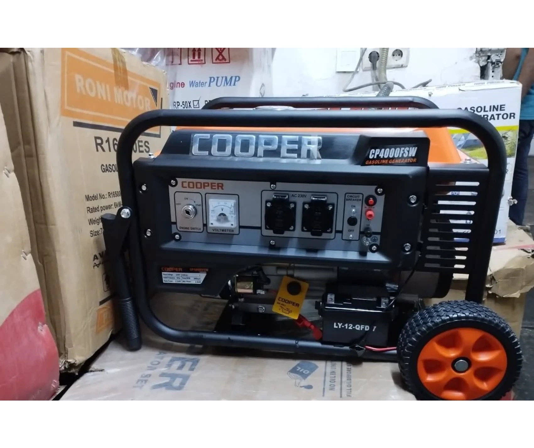 موتور برق ۳.۸ کیلووات بنزینی تک فاز ریموت دار کوپر مدل CP4000FSW