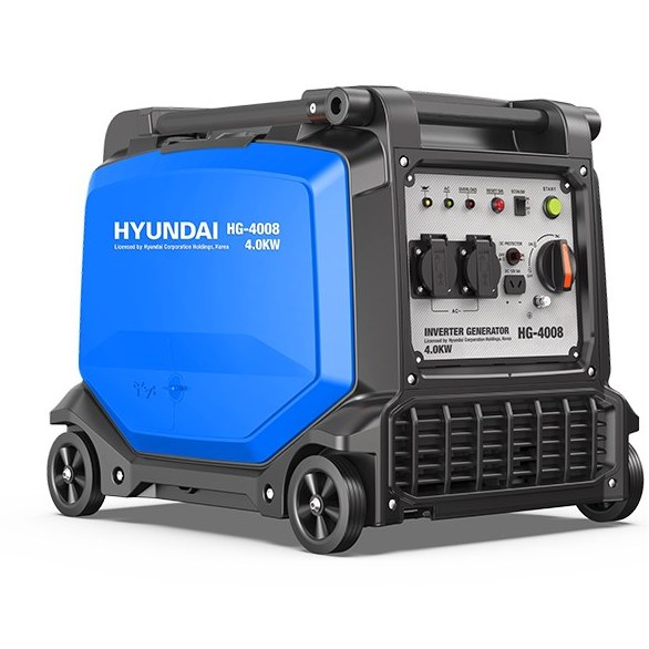 موتور برق 4 کیلووات بنزینی تکفاز ریموت استارت اینورتر هیوندای مدل HG-4008
