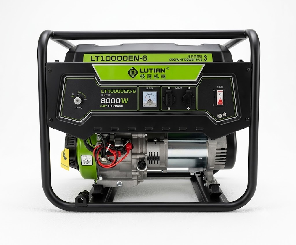 موتور برق 7.5 کیلووات بنزینی تکفاز استارتی لوتیان مدل LT10000EN-6