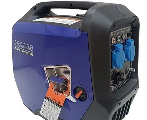 موتور برق ۲ کیلووات بنزینی سایلنت تک فاز هندلی اینورتر دار آگرو مدل AG2300IS_BLUE