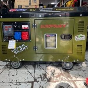 موتور برق ۱۰ کیلووات دیزلی سایلنت سه فاز ریموت استارت یورو پاور مدل EP15900 S3D-RC